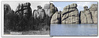 Paul Horsted > J.C.H. Grabill image circa 1891 showing rocks at, according to the caption on front, "Lake Harney Peaks." These rocks now emerge from Sylvan Lake, formed by a dam at one end of a valley in the Needles Area of Custer State Park. Historic image courtesy Library of Congress.    ©Paul Horsted, All Rights Reserved.