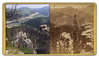 Paul Horsted > C.B. Manville image of "Anvill (sic) Rock from above Deadwood". Anvil Rock has fallen down since this image was made, and is not a "known landmark" in the modern world. Modern view shows area at north end of Deadwood, highways leading to Sturgis and Spearfish in distance. Taken from north end of "White Rocks" above Deadwood. Historic image courtesy Larry Ness.    ©Paul Horsted, All Rights Reserved.