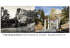 Paul Horsted > 1933 Road Near Mt. Rushmore.
Charles D'emery was a Connecticut-based photographer hired by Gutzon Borglum (and later the Park Service) to document the work on Mt. Rushmore. He took many outstanding images of the monument as well as the beauty of the surrounding Black Hills. Here we see a car that appears in some of D'emery's other images, as well as a figure sitting on rocks at right, in front of the partially-carved mountain.
The earlier image can be dated by the emerging image of Jefferson to the left of Washington. Inadequate rock in that area caused Borglum to remove the carving by 1934 and start over on the other side. Today the former highway is the Avenue of Flags leading to the main viewing terrace at Mt. Rushmore. Note the same rock formation at right, with several feet of earth removed from around its base. ©Paul Horsted, All Rights Reserved.