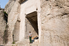 Paul Horsted > Mt. Rushmore National Memorial Superintendant Gerard Baker stands at the entrance to the Hall of Records in the canyon behind Mt. Rushmore, in the Black Hills of South Dakota.