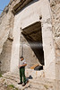 Paul Horsted > Mt. Rushmore National Memorial Superintendant Gerard Baker stands at the entrance to the Hall of Records in the canyon behind Mt. Rushmore, in the Black Hills of South Dakota.