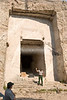 Paul Horsted > Mt. Rushmore National Memorial Superintendant Gerard Baker stands at the entrance to the Hall of Records in the canyon behind Mt. Rushmore, in the Black Hills of South Dakota. Chief Ranger Mike Pflaum at left.