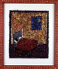 Paul Horsted > "Good Night" 34 x 30", relief print on handmade paper with carved frame, $1375.
